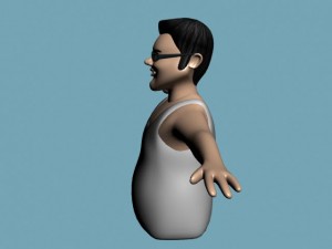 cartoon man 3D-Modell