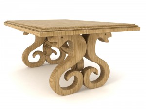 dining table Modello 3D