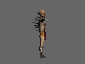 korku zombi 3D Model