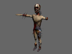 공포 좀비 3D 모델