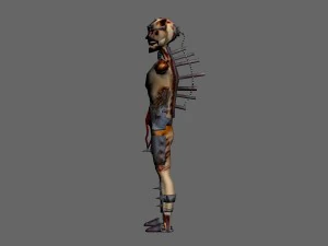 korku zombi 3D Model