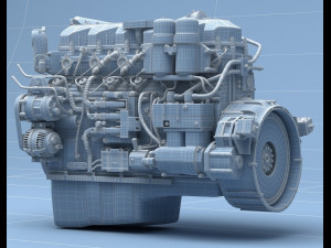 paccar - mx - engine - 3D Model