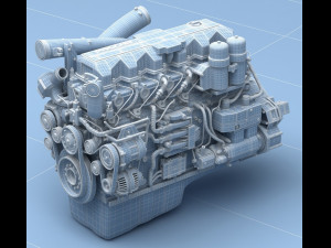 paccar - mx - engine - 3D Model