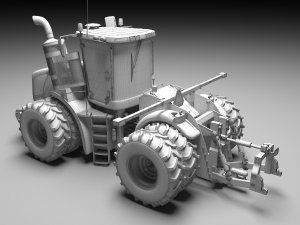 NH - T9 Articulated Tractor 3D Model