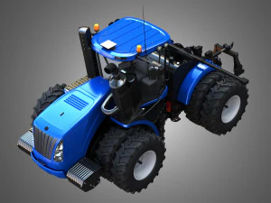 NH - T9 Articulated Tractor 3D Model