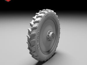 tractor tire Modelo 3D