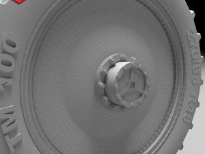 tractor tire Modelo 3D