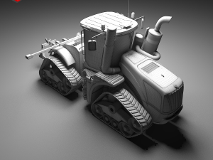 NH - T9 Articulated Tractor - With Rubber Tracks System 3D मॉडल