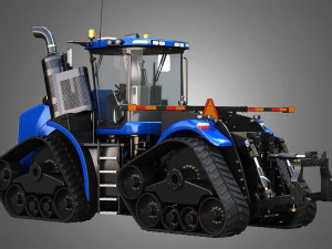 NH - T9 Articulated Tractor - With Rubber Tracks System 3D Model