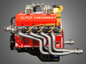 chevrolet 572 v8 muscle engine Modèle 3D