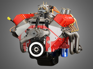 chevrolet 572 v8 muscle engine Modèle 3D