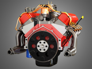 chevrolet 572 v8 muscle engine Modèle 3D