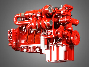 cummins x12 truck engine - 3D Model