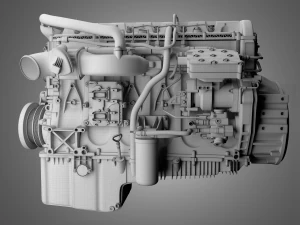 cummins x12 truck engine - 3D Model