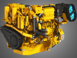 cat - c18 acert engine - 3D 모델