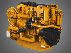 cat - c18 acert engine - 3D Model