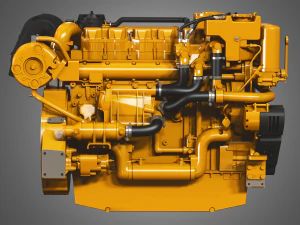 cat - c18 acert engine - 3D Model