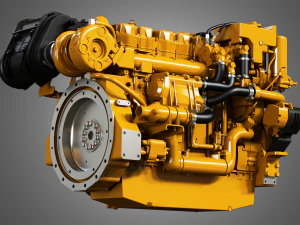 cat - c18 acert engine - 3D Model