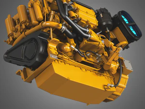 cat - c18 acert engine - 3D Model