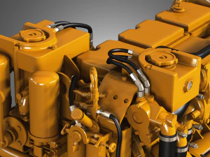 cat - c18 acert engine - 3D Model