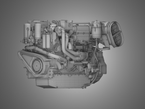 cat - c18 acert engine - 3D 模型