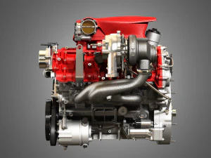 488 gtb engine - v8 twin turbo engine 3D Model