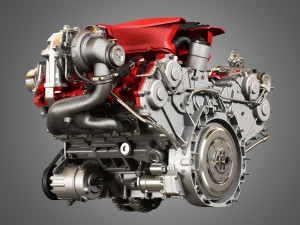 488 gtb engine - v8 twin turbo engine 3D मॉडल