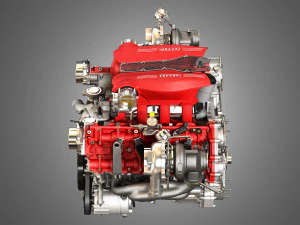 488 gtb engine - v8 twin turbo engine 3D Model