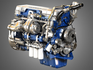 volvo d13 truck engine 3D Model