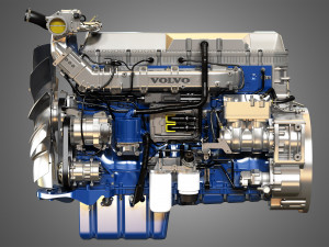 volvo d13 truck engine 3D Model