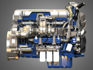 volvo d13 truck engine 3D Model