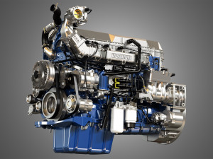 volvo d13 truck engine 3D Model