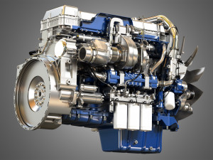 volvo d13 truck engine 3D Model