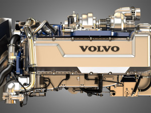 volvo d13 truck engine 3D Model