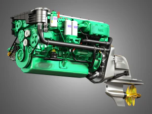 volvo penta d6 - 330 - 3D Model