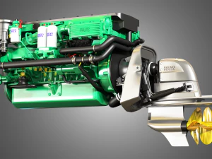 volvo penta d6 - 330 - 3D Model