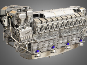 mtu-8000-20v engine Model 3D