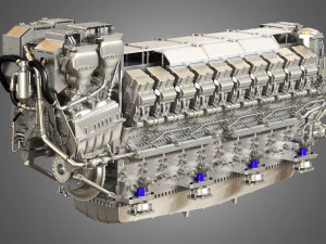 mtu-8000-20v engine 3D Model