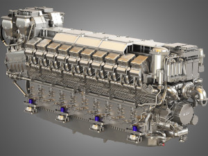 mtu-8000-20v engine Model 3D
