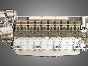mtu-8000-20v engine Model 3D