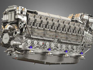 mtu-8000-20v engine 3D Model