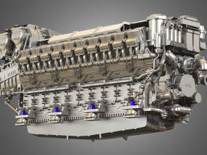 mtu-8000-20v engine Model 3D