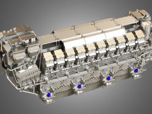 mtu-8000-20v engine 3D Model