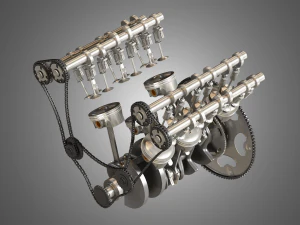 v6 engine - 3D Model