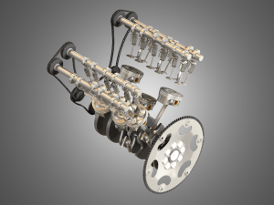 v6 engine - 3D Model