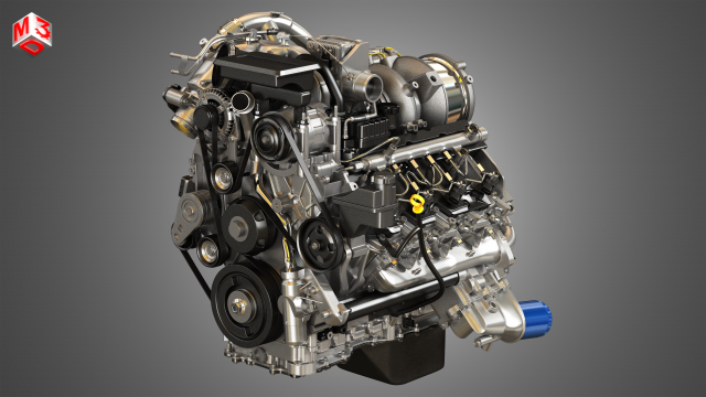duramax engine 3D-Modell .c4d .max .obj .3ds .fbx .stl .blend 