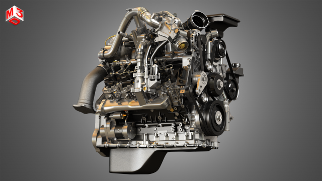 duramax engine 3D Model in Heavy Equipment 3DExport