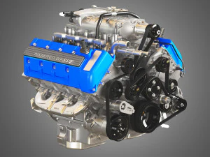 2013 svt mustang shelby gt500 engine 3D Model