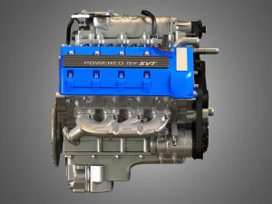 2013 svt mustang shelby gt500 engine 3D Model
