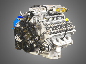 2013 svt mustang shelby gt500 engine Model 3D